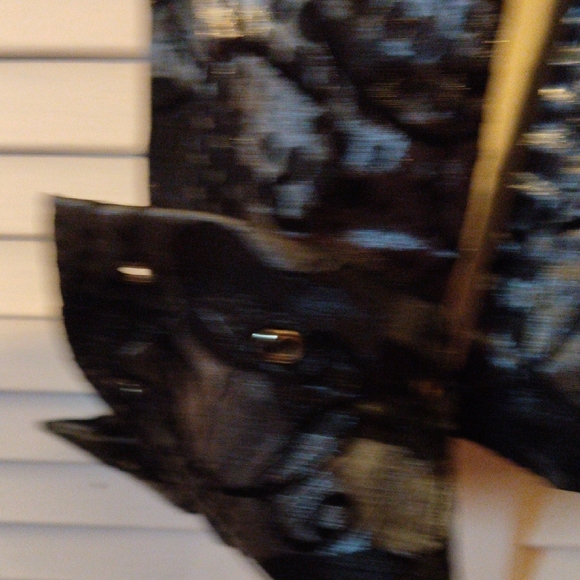 Insight Black and Gray Abstract Metallic Blazer - Picture 6 of 7